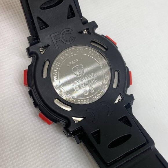 Lavaredo men digital watch alarm chrono 43mm case day date 5ATMWR running - Picture 6 of 6